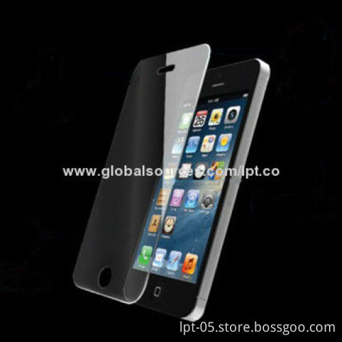 High-quality Tempered Glass 9H 0.33mm Screen Protector for iPhone 5, Anti-fingerprint